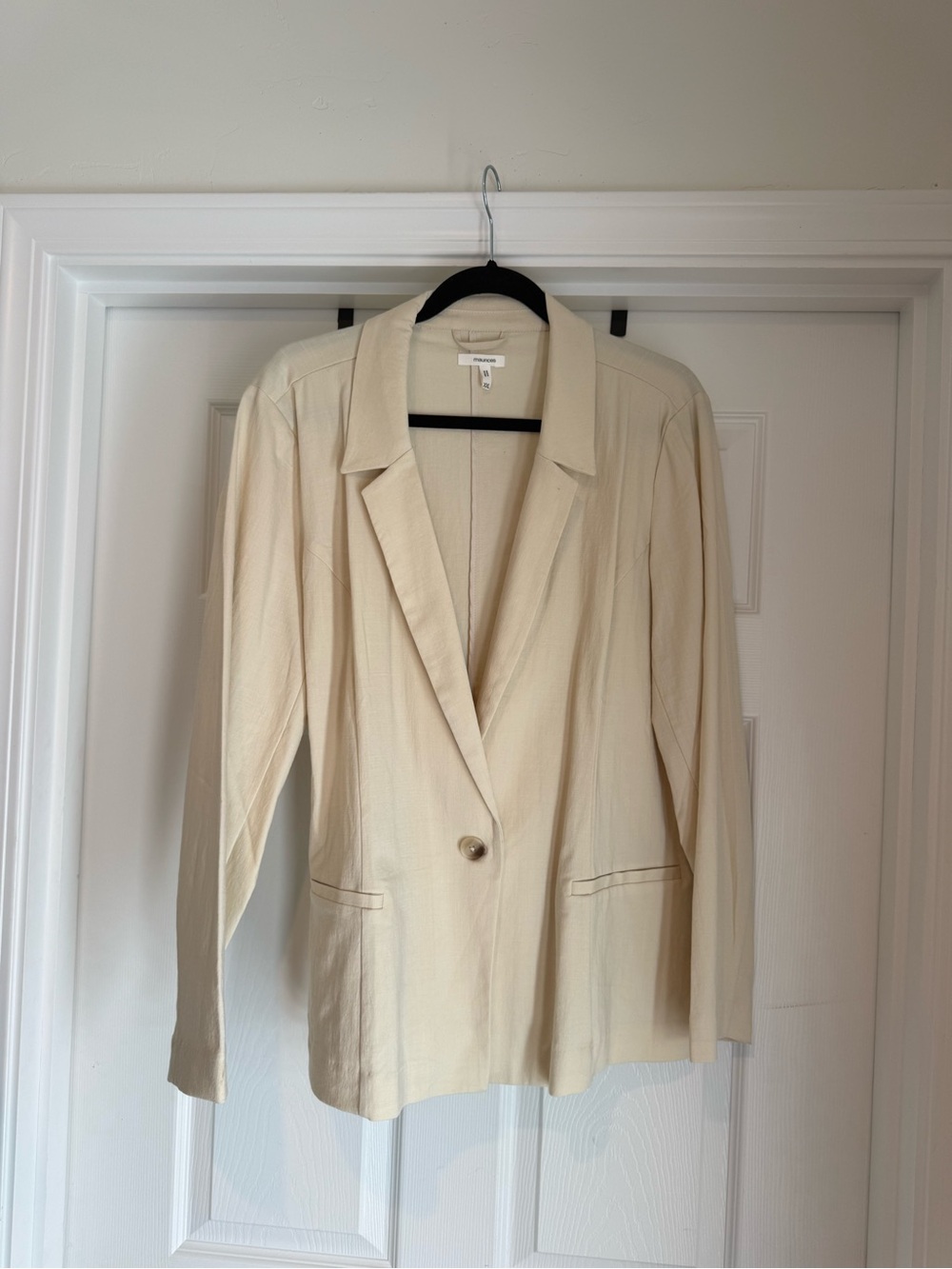 Maurice’s Cream Single-Button Relaxed Blazer